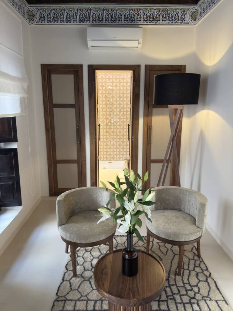 Les chambres de l'hôtel L'écrin à Marrakech