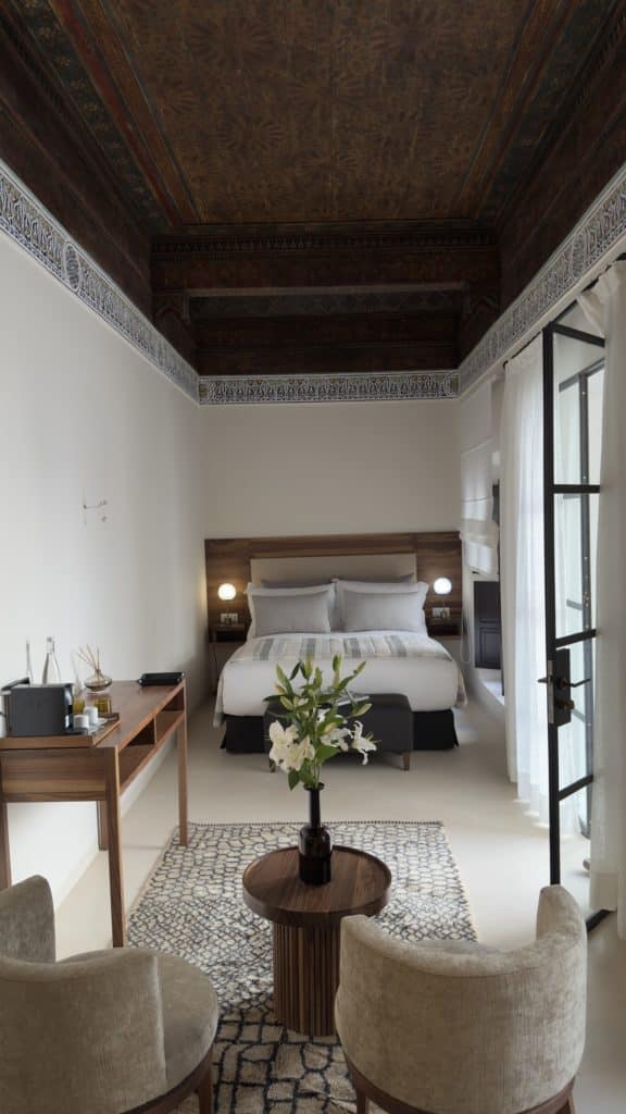 Les chambres de l'hôtel L'écrin à Marrakech