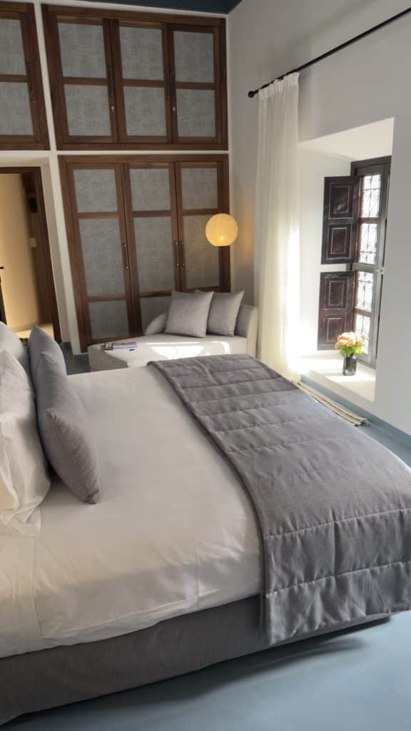 Les chambres de l'hôtel L'écrin à Marrakech