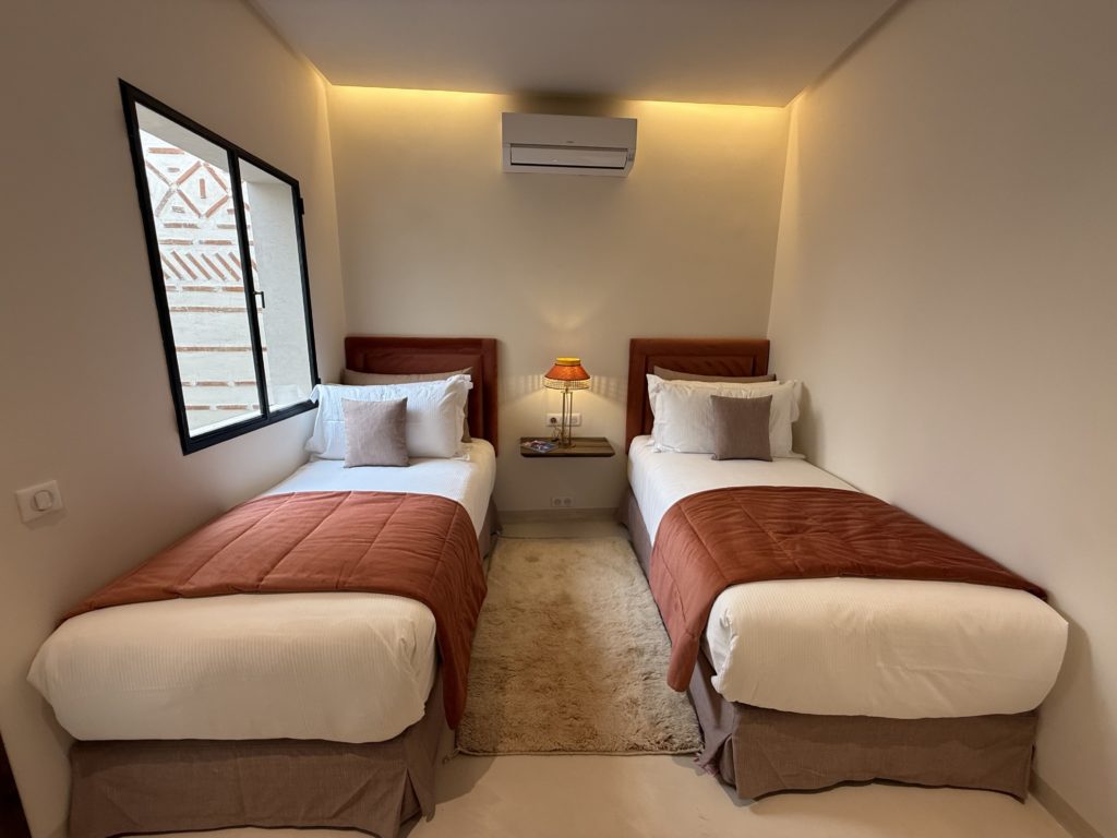 Les chambres de l'hôtel L'écrin à Marrakech